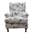 CRFATOP Waterproof Wing Chair Slipcovers 2 Piece Stretch Wingback Chair Cover Spandex Fabric Wingback Armchair Covers with Elastic Bottom for Living Room Bedroom Wingback Chair,B04 - color: Color B04