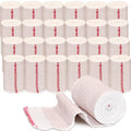 24 Pack Elastic Bandage Wrap 3” Bandage Wrap with Hook and Loop Closure on Both Ends Self Adhesive Bandage Wrap for Sports, Medical, and Injury Recovery - size: 3 Inch