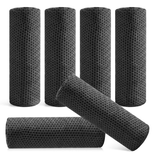 Hosuly 6 Pack Cooling Towels 40"x12" Ice Towel Cooling Neck Wraps Soft Breathable Chilly Stay Cool in Summer for Sports Yoga Golf Gym Activities(Black) - color: Black