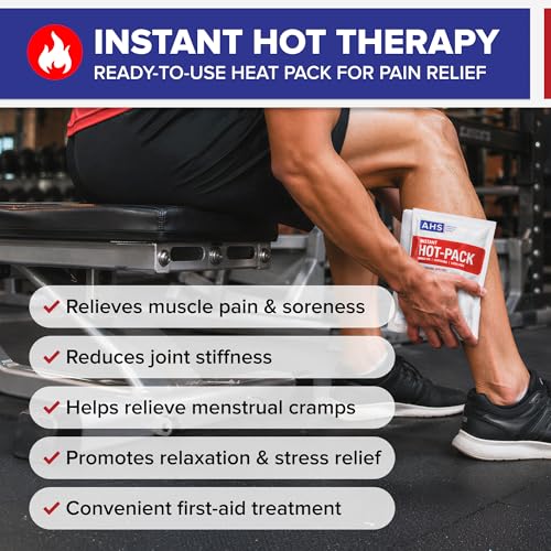 American Hospital Supply Instant Hot Pack 6" x 9", Single-Use Fast Heat Therapy for Pain Relief, Portable Hot Compress - 1 Each - size: 1 Each