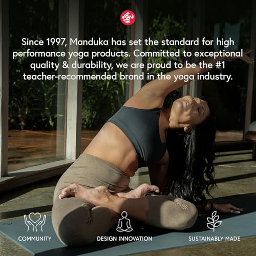 Manduka PRO Yoga Mat - 6mm | Lifetime Durability | Hygienic Construction | Premium Studio Quality | Teacher Approved - color: Black, size: 68" x 26"