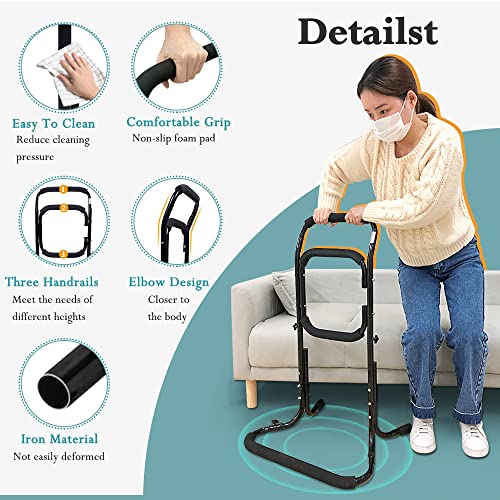 Chair Lift Assist Devices for Seniors Elderly Sit to Stand Lift Standing Aids Supports Grab Bar Help Patient Stand Up & Mobility in Front of The Sofa, Recliner Chairs, Toilet