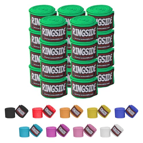 RingsideBoxing Handwraps - color: Neon Green, size: 10 Pairs