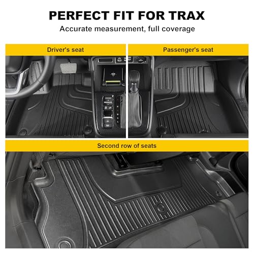 Original Floor Mats & Cargo Liner for Chevy Trax 2024 2025 2026 All Models | Custom Fit Trunk Mat for Chevrolet Trax 2024 2025 2026 1st & 2rd Row All Weather Car Accessories - style: Floor Mats & Cargo Liner