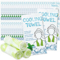 25 Count Disposable Cooling Towel, 23.6''x 7.9'' Large Cooling Body Wipes, Sports Ice Towel for Hot Weather Oversized and Extra Thick, Individually Wrapped for Sport Player
