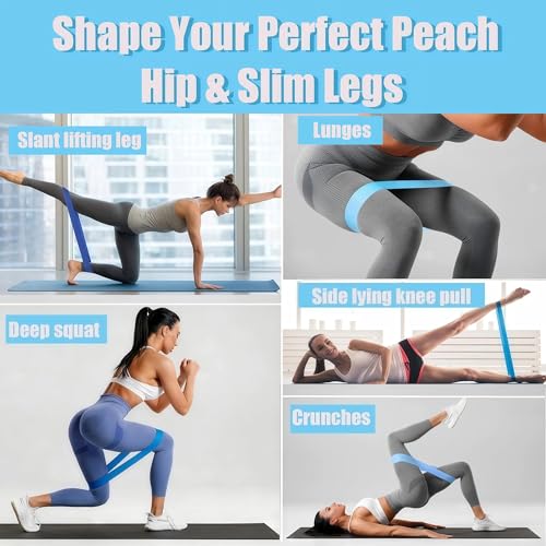 7PCS Resistance Bands Set, 6-Tubes Pedal Resistance Bands with Handles, 5pcs Elastic Workout Band for Physical Therapy, Stretching, Strength Training, Home Gym Equipment for Women Men (Blue) - color: Blue