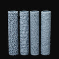 AUSPDICE RPG Terrain Texture Roller for Foam and Clay Modeling | Professional for Dungeon Walls,DND Terrain Sets,TTRPG Buildings,and Role Playing Table Maps- AS744A Road Paving - color: As744a Road Paving Set
