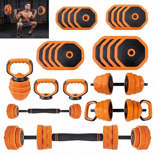Adjustable Dumbbells, 44/66/88lbs Free Weight Set with Connector | Adjustable Dumbbell Weight Set Used as Dumbbell,Barbells,Kettlebells and Push-up, - size: 44 LB