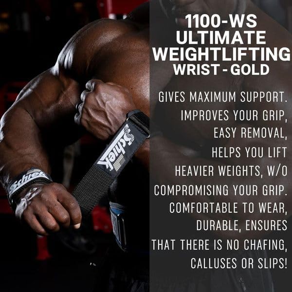 Schiek Sports Model 1100 WS Ultimate Weightlifting Wrist - color: Blackout