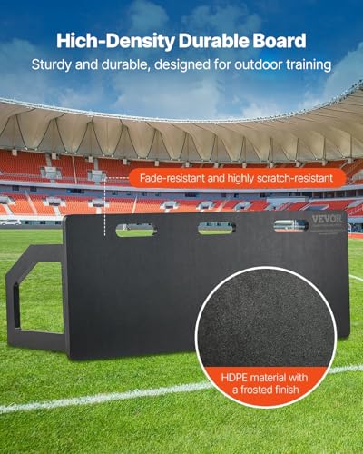 VEVOR Soccer Rebounder Board, Mult-Adjustable Angles Portable Soccer Rebound Wall, Foldable Kickback Board, Soccer Practice Equipment, Ideal for Kids & Adults Passing & Shooting Drills - size: 40"X16"