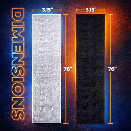 76 Inch Extended Length Resistance Bands - Heavy Duty Elastic Fabric & Natural Rubber Long Workout Loop for Pull Up Assist, Vertical Jump Training, Mobility & Full Body Fitness - color: Black