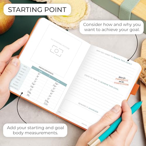 Clever Fox Food Journal Pocket - Daily Food Diary, Meal Planner to Track Calories & Nutrients, Weight Loss Tracker Notebook, 4x5.5” (Orange) - color: Orange, size: Pocket (4.0'' x 5.5'')