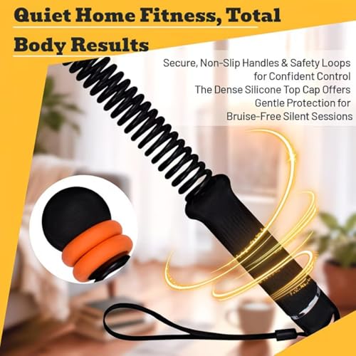 Ropeless Battle Ropes for Home Gym (2-Pack) Cordless Battle Ropes for HIIT Workouts,Muscle Training,Low-Impact Cardio Training,Adjustable Weight Battle Rope for Full-Body (Black) - color: Black
