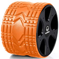 Back Roller, Back Wheel Targeted Back Pain Relief, Yoga Wheel Muscle Massage, Foam Roller for Trigger Point Therapy Physical, Stretching & Exercise, 880lbs Capacity, 10 Inch (Orange+Black) - color: Orange+black