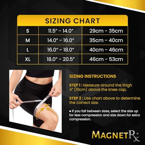 MagnetRX® Magnetic Knee Sleeve – (2-Pack) Effective Compression Knee Brace with Magnets for Knee Comfort & Recovery – Magnetic Knee Brace Support (Small) - size: Small (Pack of 2)