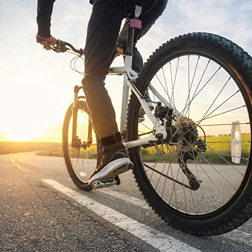 Gejoy 6 Pieces Bicycle Pant Leg Straps Adjustable Elastic Cycling Ankle Safety Band Riding Fishing Ankle Pant Flexible Leg Strap for Riding Climbing Fishing Outdoor Sports Activities, Black