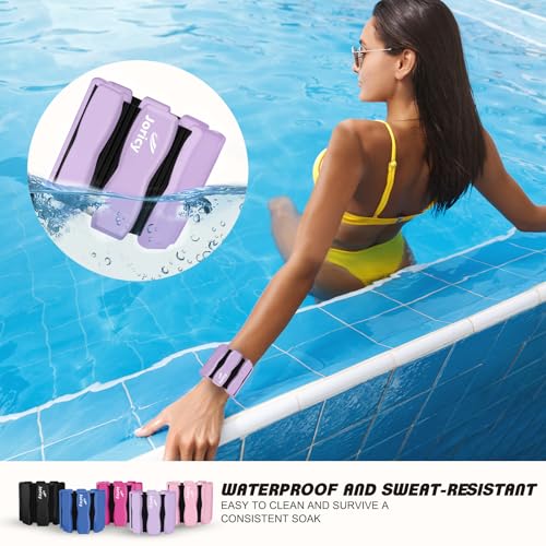 Ankle Wrist Weights for Women Men A Pair of 2lbs/3lbs/4lbs | Adjustable Arm & Leg Weights, Silicone Weighted Bracelet for Pilates Yoga Water Pool Walking Home Fitness Strength Training - color: Purple, size: 2lbs Pair (1lb each weight)