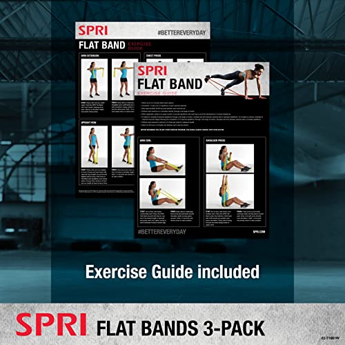SPRI Flat Bands 3-Pack - - size: 3 Count (Pack of 4)