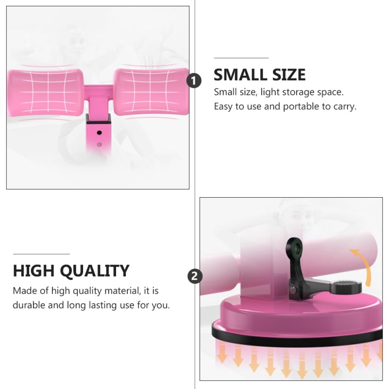 INOOMP Sit up Equipment Dual Pole Ab Trainer Sit up Assistant Device for Abdominal Exercise Crunches Aid Home Fitness Training Auxiliary Device Portable Floor Push up Bar