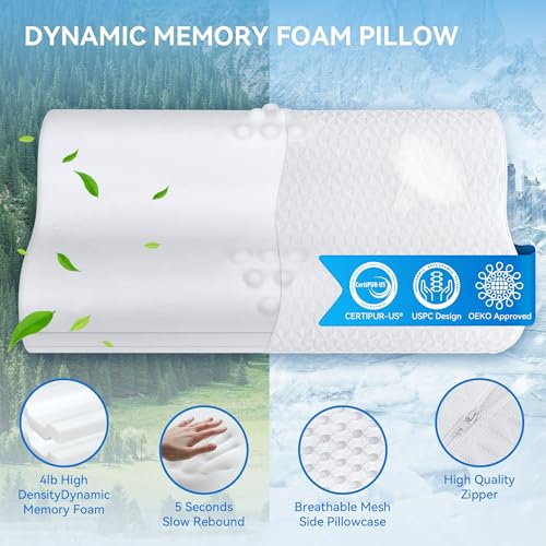 Pillow 16x24 inches - Hotel Down Bed Pillow for Sleeping, Bed Pillow for Back, Stomach, Side Sleepers - size: 16 x 24 inches