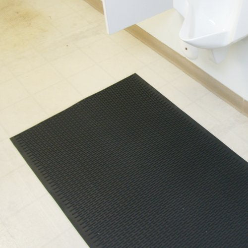 Rubber-Cal 03-161-BK-W-308"Safe-Grip" Slip-Resistant Traction Mats, 34" x 8' x 1/4", Black Rubber Runner - color: Black, size: 34" x 8ft