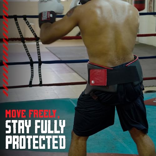 Ringside No Foul Boxing Groin Protector, Jockstrap Design, Groin Protector for Men, Ideal for Boxing, MMA, Muay Thai, Kickboxing, Workout, Training, and Competition - size: Large