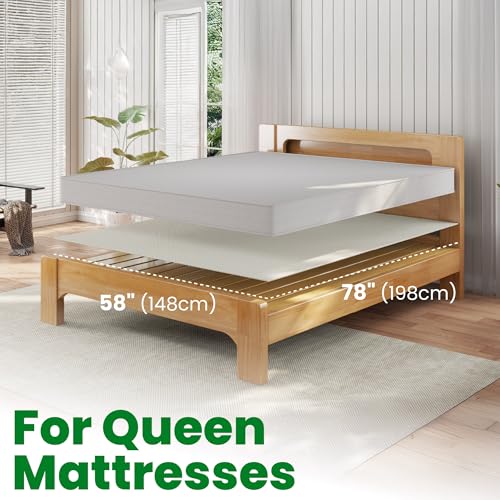 ECOHomes Non Slip Mattress Gripper Pad to Prevent Sliding (Queen) | Stop Mattress, Keep Topper from Sliding, Anti Slip, Grip Pads Holder Stop Couch Cushion, Sofa Cushions, Patio & Furniture - size: Queen