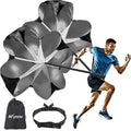 KUYOU Running Speed Training Speed Chute Resistance Parachute for Speed and Acceleration Training Fitness Explosive Power Training 56-Inch - style: 2 Resistance Parachutes + 1 Adjustable Belt