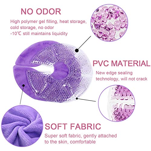 Breast Therapy Pads, Hot Cold Breastfeeding Gel Pads | Breastfeeding Essentials and Postpartum Recovery, Nursing Breast Pads Pain Relief for Mastitis