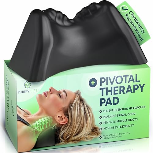Occipital Release Tool for Pivotal Therapy & TMJ Device - Cervical Traction Pillow for Neck, Shoulder and Back Pain Relief - Release Tension Headaches w Manipulation Therapy & Trigger Pointing