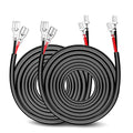 Nilight 2PCS 16 AWG 20 Feet Wiring Harness Extension Kit for LED Light bar Work Light LED Pods Off Road Lights Driving Fog Light Boat Lighting, 2 Years Warranty - size: 16AWG -20FT 2Pcs