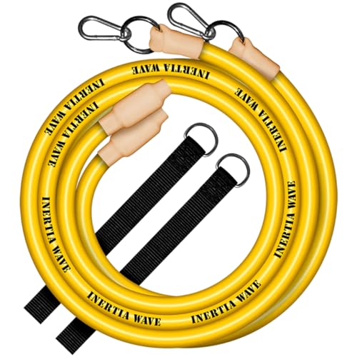 Dynamic Rubber Battle Ropes Alternative for Home and Gym | Maximize Calorie Burn | Revolutionary Fitness Equipment for Abs and Full Body Workout - color: Neon Yellow