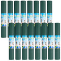Funtery 3 mm Thin Yoga Mats Bulk, 68 x 24 Inches Lightweight PVC Exercise Mats Non Slip Workout Fitness Pads for Yoga Pilates Stretching Classes Gym Home Studio - color: Dark Green