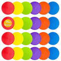 Spot Markers 4 Inch 9 Inch Non Slip Rubber Floor Markers Flat Field Cones Poly Dots for Classroom Dance Sports Soccer Basketball Speed Agility Training - style: 4inch 24pcs