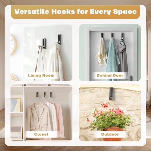 Folding Wall Hook, 2Pcs Foldable Coat Hooks Mounted, Heavy Duty Zinc Alloy No Rust Fold Up Hooks for Hanging Coat, Towel, Key, Hat, Bag, Jacket, Backpack (Gray) - color: Gray, size: 2
