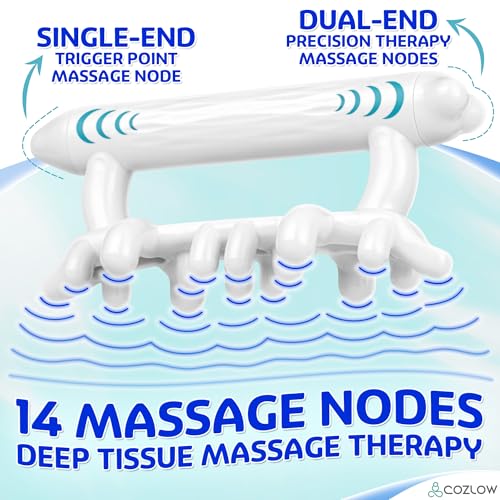 Fascia Massage Tool for Trigger Point Pain Relief - Myofascial Release Massager for Reduced Cellulite Appearance & Tight Muscle Knots - Deep Tissue Massage Nodes for Neck, Shoulder & Legs - color: Blue - Style C