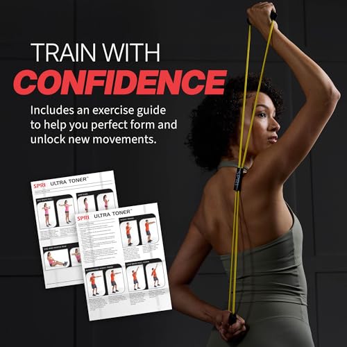 SPRI Ultra Toner Figure 8 Resistance Band with Padded Handles Great for Stretch, Exercise, Fitness Training, Yoga, Resistance Weights, Therapy, Gym or Home Workout Equipment. - size: Very Light, style: Very Light