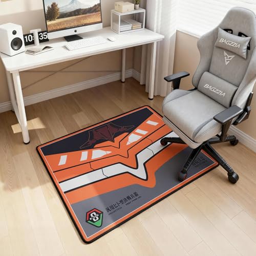 Chair Mat for Hardwood Floor - Office Chair Mat for Evangelion Unit-00 Mech Inspired Design, Anti-Slip, Easy Clean & Machine Washable (35"×47") - color: Unit-00