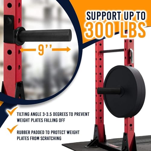 Yes4All Olympic Weight Plate Holder Attachment - color: E. Pair of 2" Plate Holders, size: Fit 3x2" Rack with 0.6" Hole