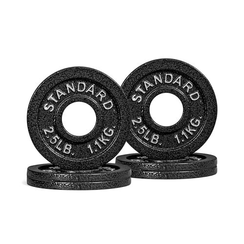CAP Barbell 2-Inch Olympic Weight Plate | Multiple Options - size: 2.5 lb - Set of 6, style: Classic - Black
