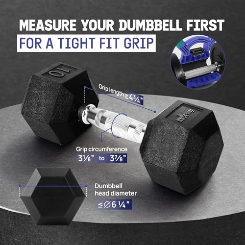 Yes4All Kettlebells Grip, Dumbbell Grip Handle, Convert Dumbbells into Kettlebell for Home Gym, Kettlebell for Weights Plate - color: A. Full Black Upgraded