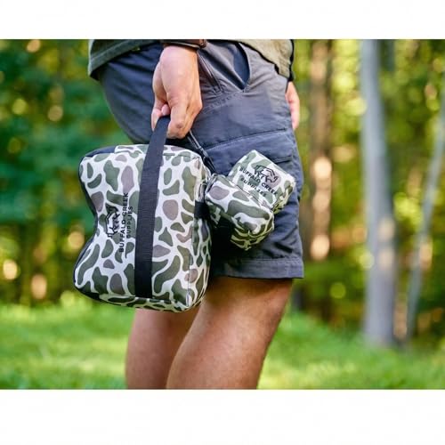 Buffalo Creek Supplies All Weather Durable Front and Rear Shooting Rest Bags, Rifle Rest Sand Bag for Bench Rest Shooting, Hunting, Target & Competitive Sports Shooting-Unfilled - color: Classic Deer