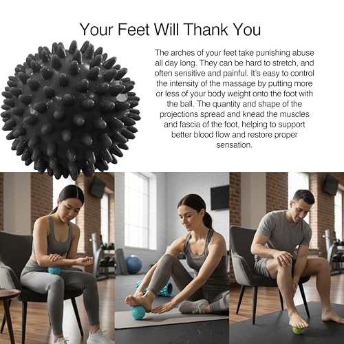 321 STRONG 5 in 1 Foam Roller Set with Hollow Core Deep Tissue Massager, Muscle Roller Stick, Stretching Strap, Spikey Plantar Fasciitis Ball, and Carry Bag, with 4K eBook - color: Bold Black