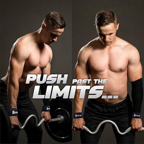 Lifting Wrist Straps for Weightlifting, Weight Lifting Straps Gym Strength Training, Neoprene Padded Wrist Support, Deadlift Straps for Men & Women, 22.5 Inch Cotton - color: Navy Blue