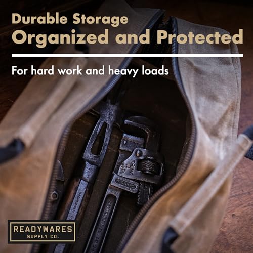 Readywares 20" Utility Bag | Waxed Canvas Large Heavy Duty Tool Bag