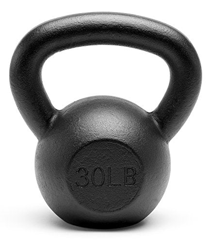 Powder Coated Solid Cast Iron Kettlebell Weights Set 5lb to 45lb Various Combination - color: E-Black(5+30)lb