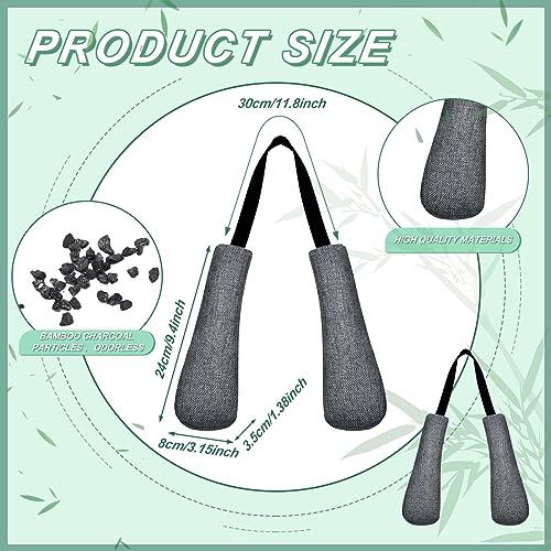 Timgle 2 Pcs Boxing Glove Deodorize Boxing Gear Odor Eliminator Bamboo Charcoal Deodorizer Boxing Glove Hockey Bowling Odor Eliminator Moisture Absorbing Sports Equipment for Bags Sports Gear - color: Gray