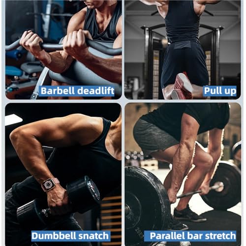 Weight Lifting Hooks for Deadlifting (Pair), 660Lbs Capacity Non-Slip Wrist Support Straps for Men & Women, Gym Wrist Wraps for Pull Up, Fitness, Strength Training, Bodybuilding Workout