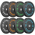 2" Bumper Plates Set Olympic Weight Plates for Barbell Strength Training | Papababe 2Inch Weights Plates Set, Floor Protective Plates, 20-600lbs Rubber Bumper Plates for Weightlifting, Bench Press - size: 160 LB SET (PAIR OF 10, 15, 25, 30 LB), style: Hig