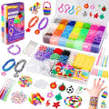 UUEMB Loom Rubber Band Bracelet Kit, 10000+ Double-Layer Case, Ages 8+ | Latex-free non-toxic, deluxe mega set, double-layer storage case, rich accessories, fine motor skills, group friendly - color: 10000 Pcs